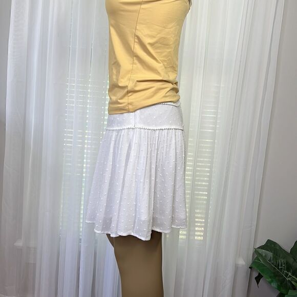 Forever 21 White Knot Skirt Lined Medium - Picture 5 of 7